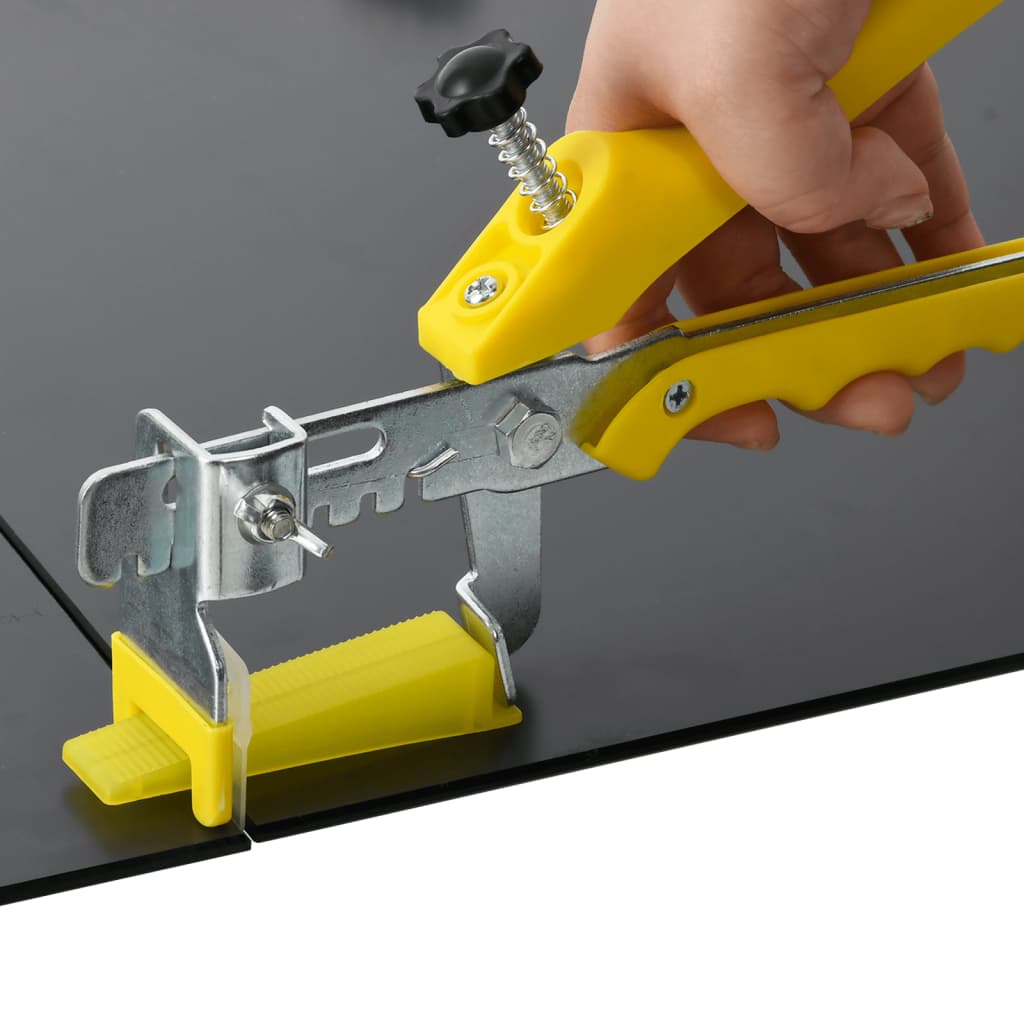 vidaXL Fliesen-Nivelliersystem 250 Keile 500 Clips 1 mm