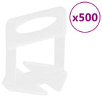 vidaXL Fliesen-Nivelliersystem 250 Keile 500 Clips 1 mm