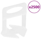 vidaXL Fliesen-Nivelliersystem 500 Keile 2500 Clips 1 mm