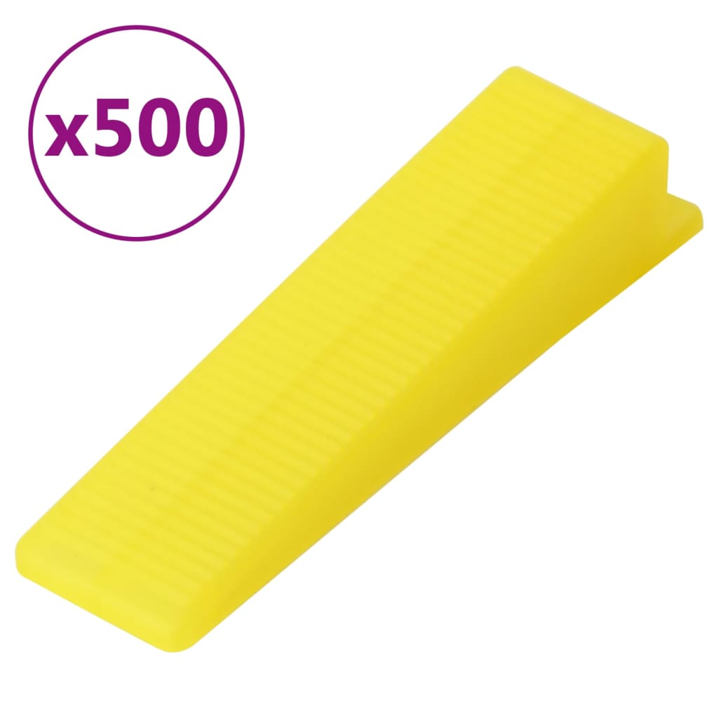 vidaXL Fliesen-Nivelliersystem 500 Keile 2500 Clips 1 mm