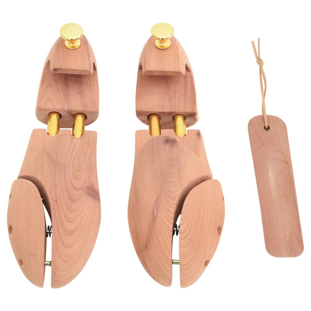 vidaXL Schuhspanner mit Schuhlöffel EU 38-39 Massivholz Zeder