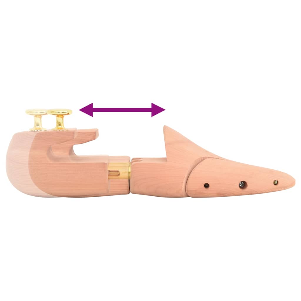 vidaXL Schuhspanner mit Schuhlöffel EU 38-39 Massivholz Zeder