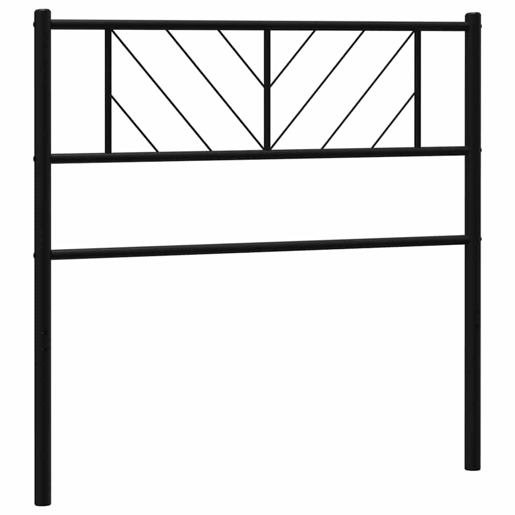 vidaXL Ersatz-Kopfteil Metall Schwarz 75 cm