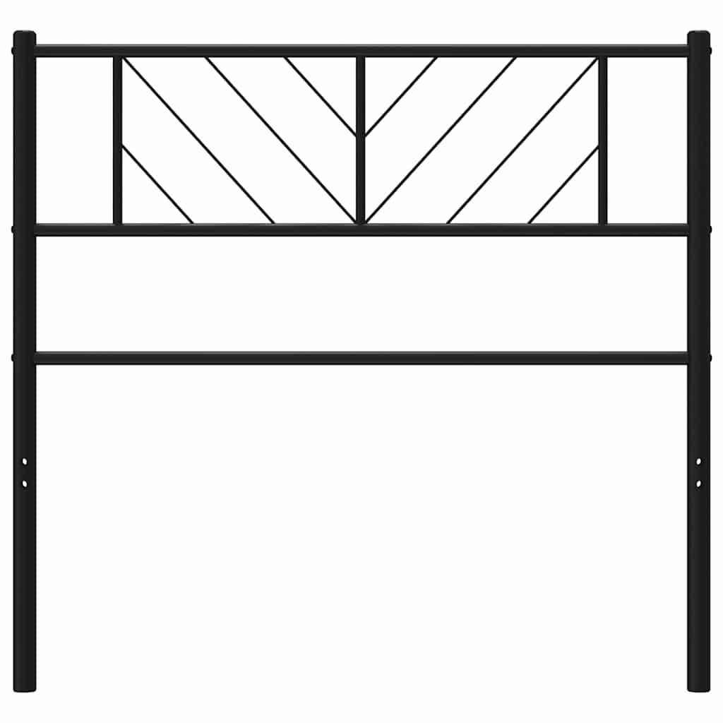 vidaXL Ersatz-Kopfteil Metall Schwarz 75 cm