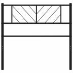 vidaXL Ersatz-Kopfteil Metall Schwarz 75 cm