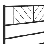 vidaXL Ersatz-Kopfteil Metall Schwarz 75 cm