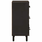 vidaXL Beistellschränke 2 Stk. Schwarz 60x33x75 cm Massivholz Mango