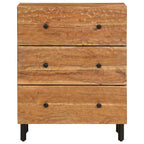 vidaXL Beistellschränke 2 Stk. 60x33x75 cm Massivholz Akazie