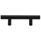 vidaXL Möbelgriffe 10 Stk. Schwarz 64 mm Edelstahl