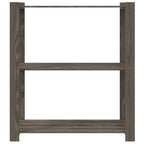 vidaXL Lagerregal mit 3 Böden Grau 80x38x90 cm Massivholz Kiefer