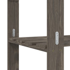 vidaXL Lagerregal mit 3 Böden Grau 80x38x90 cm Massivholz Kiefer