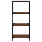 vidaXL Bücherregal 4 Böden Braun Eiche 59x35x132 cm Holzwerkstoff