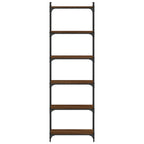 vidaXL Bücherregal 6 Böden Braun Eiche-Optik 60x30x188cm Holzwerkstoff