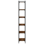vidaXL Bücherregal 6 Böden Braun Eiche-Optik 60x30x188cm Holzwerkstoff