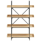 vidaXL Bücherregal 4 Böden Sonoma-Eiche 100x33x145,5 cm Holzwerkstoff