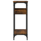 vidaXL Konsolentisch mit Ablage Räuchereiche 75x29x75cm Holzwerkstoff