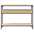 vidaXL Konsolentisch mit Ablage Sonoma-Eiche 100 x 29 x 75 cm Holzwerkstoff