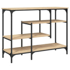vidaXL Konsolentisch mit Ablagen Sonoma-Eiche 100x35x75 cm