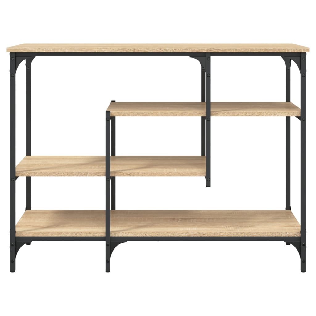 vidaXL Konsolentisch mit Ablagen Sonoma-Eiche 100x35x75 cm