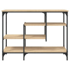 vidaXL Konsolentisch mit Ablagen Sonoma-Eiche 100x35x75 cm