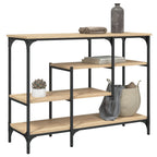 vidaXL Konsolentisch mit Ablagen Sonoma-Eiche 100x35x75 cm