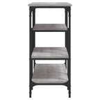 vidaXL Konsolentisch mit Ablagen Grau Sonoma 100x35x75 cm
