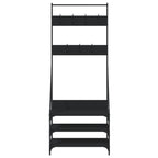 vidaXL Kleiderständer mit Schuhablage Schwarz 72x34x184 cm