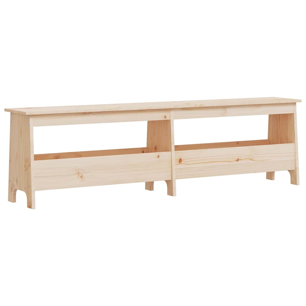 vidaXL Flurbank 160 x 28 x 45 cm Massivholz Kiefer