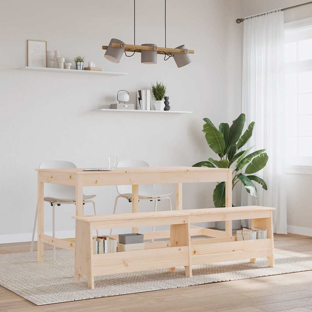 vidaXL Flurbank 160 x 28 x 45 cm Massivholz Kiefer