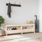 vidaXL Flurbank 160 x 28 x 45 cm Massivholz Kiefer