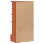 vidaXL Schuhregal Wachsbraun 52x30x104 cm Massivholz Kiefer