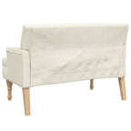 vidaXL Sitzbank mit Kissen 113x64,5x75,5 cm Leinen