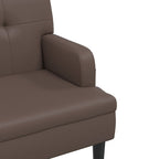 vidaXL Sitzbank mit Rückenlehne Braun 112x65,5x75 cm Kunstleder