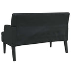 vidaXL Bank mit Rückenlehne Schwarz 112x65,5x75 cm Kunstleder