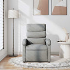vidaXL Massagesessel Hellgrau Stoff