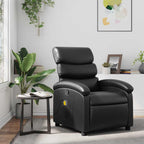 vidaXL Massagesessel Schwarz Kunstleder