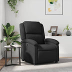 vidaXL Relaxsessel Schwarz Echtleder
