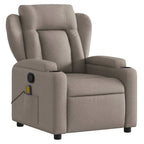 vidaXL Massage-Relaxsessel Taupe Stoff