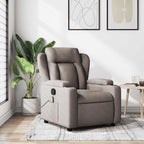 vidaXL Massage-Relaxsessel Taupe Stoff