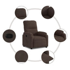 vidaXL Relaxsessel Braun Mikrofasergewebe