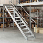 vidaXL Gitterroststufe 60x24x7 cm Verzinkter Stahl