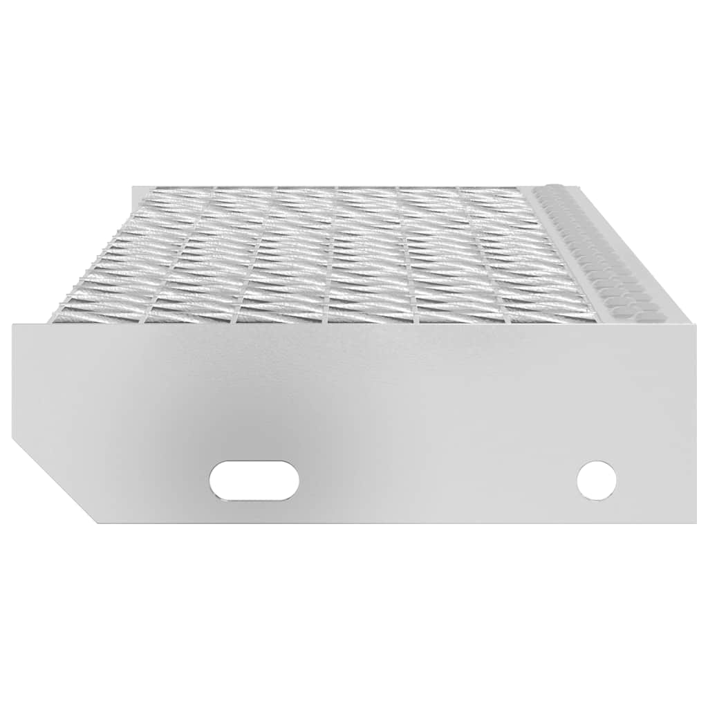 vidaXL Gitterroststufe 60x24x7 cm Verzinkter Stahl