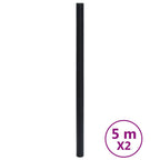 vidaXL Möbelfolien Selbstklebend Mattschwarz 90x500 cm PVC