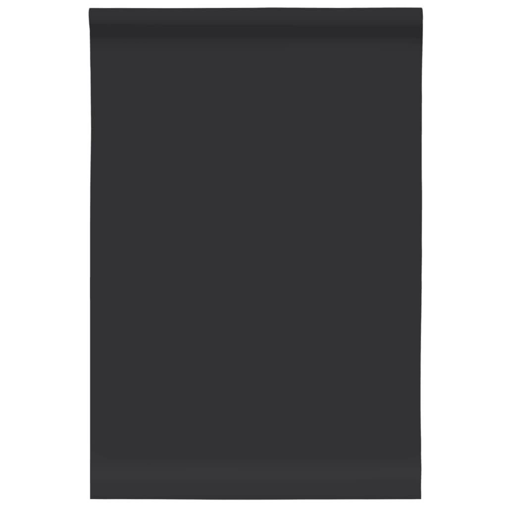 vidaXL Möbelfolien Selbstklebend Mattschwarz 90x500 cm PVC