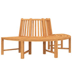 vidaXL Baumbänke 2 Stk. Halbrund Ø201 cm Massivholz Teak