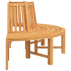 vidaXL Baumbänke 2 Stk. Halbrund Ø201 cm Massivholz Teak