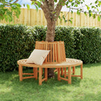 vidaXL Baumbänke 2 Stk. Halbrund Ø160 cm Massivholz Teak