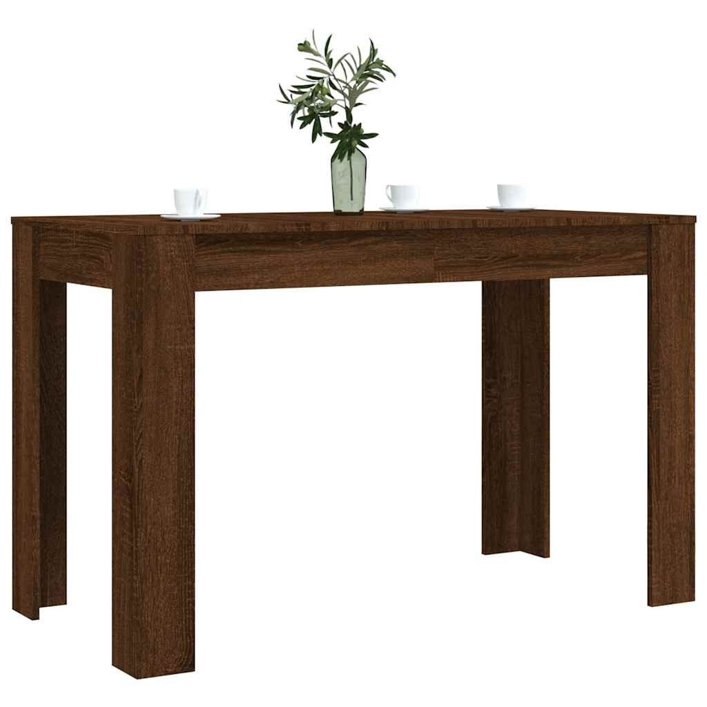 vidaXL Esstisch Braun Eichen-Optik 120x60x76 cm Holzwerkstoff