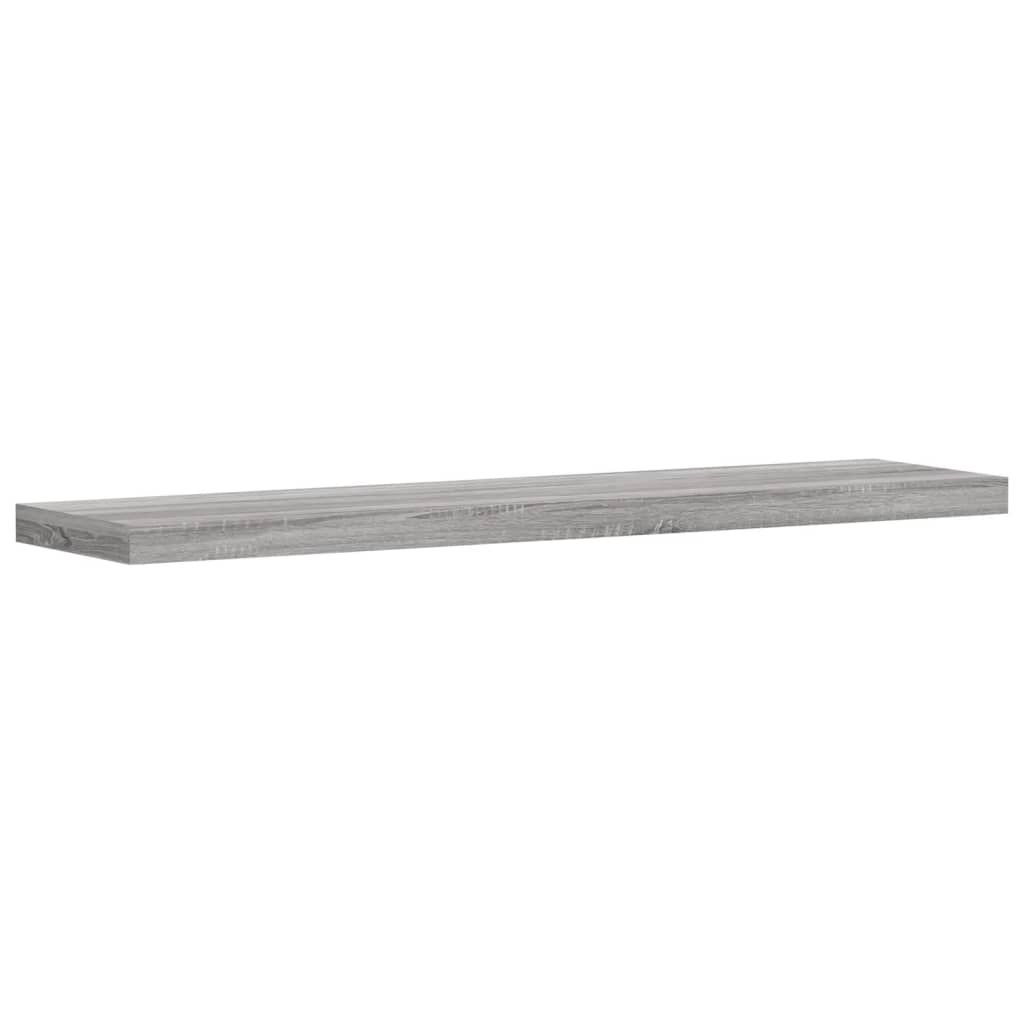 vidaXL Wandregale 4 Stk. Grau Sonoma 40x10x1,5 cm Holzwerkstoff