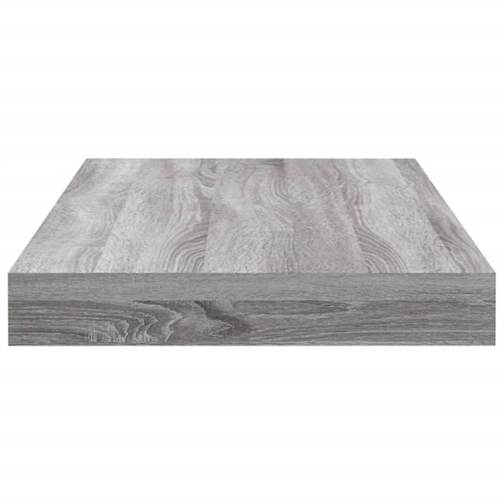 vidaXL Wandregale 4 Stk. Grau Sonoma 40x10x1,5 cm Holzwerkstoff